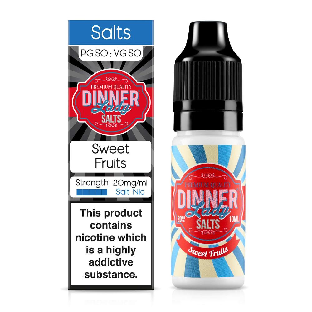 Sweet Fruits 10ml Nic Salt E-Liquid By Dinner Lady