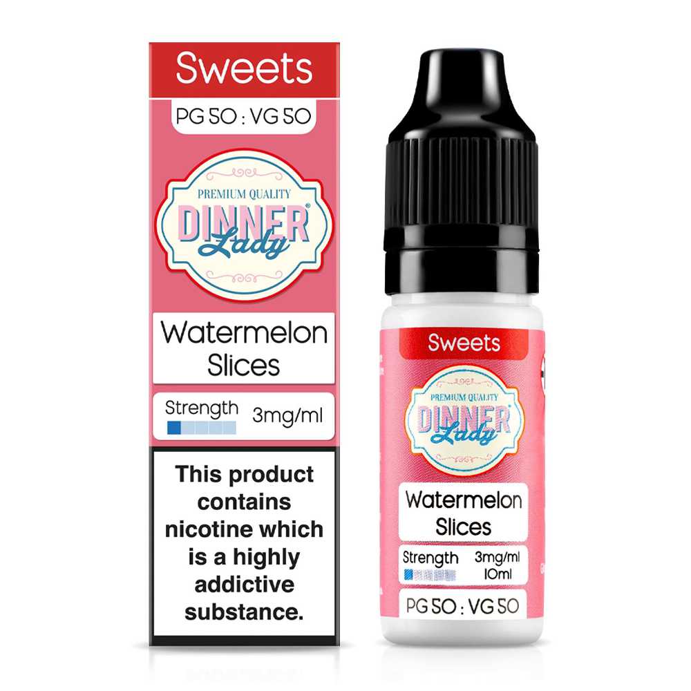 Watermelon Slices 10ml 50/50 E-Liquid By Dinner Lady