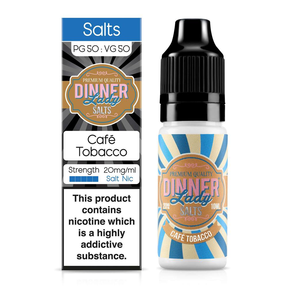 Cafe Tobacco 10ml Nic Salt E-Liquid By Dinner Lady