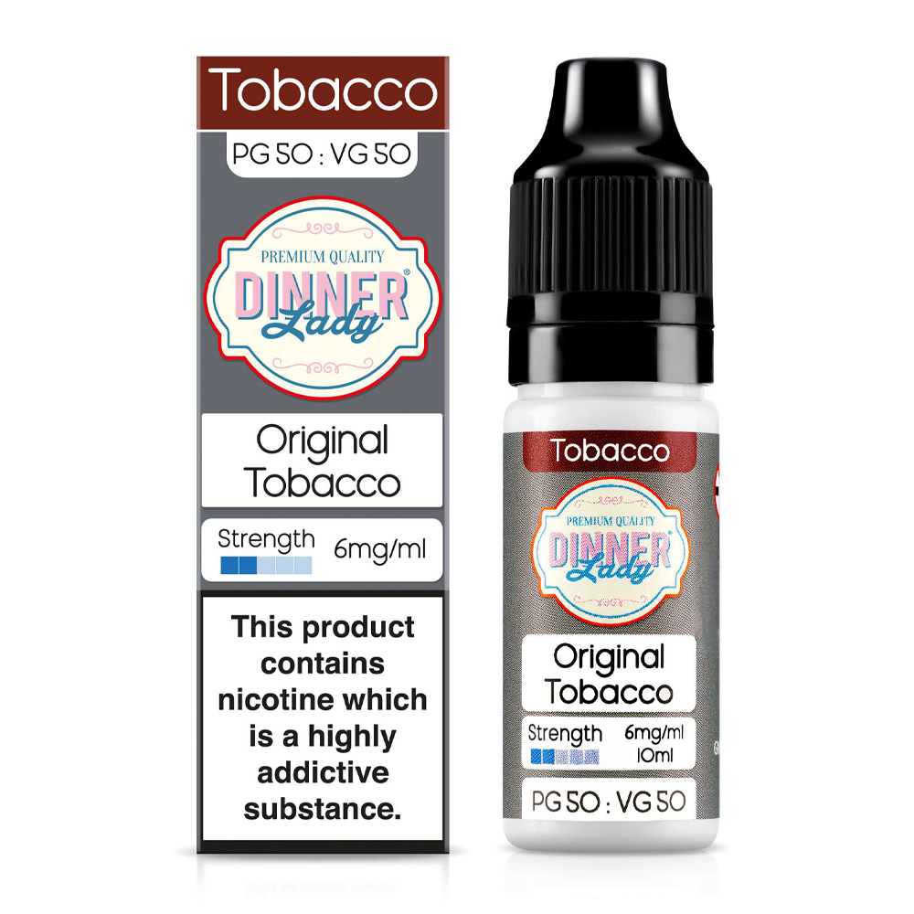 Original Tobacco 10ml 50/50 E-Liquid By Dinner Lady