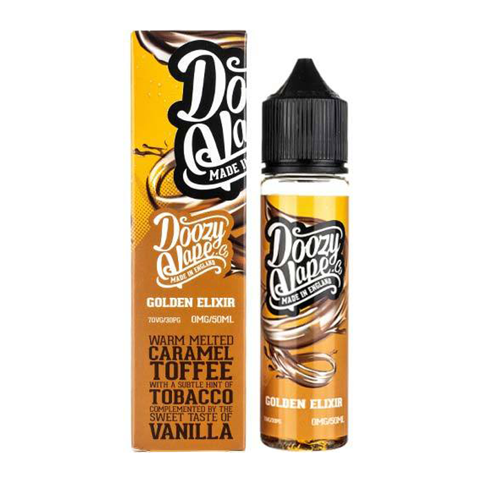 Golden Elixir 50ml Shortfill E-Liquid By Doozy Vape