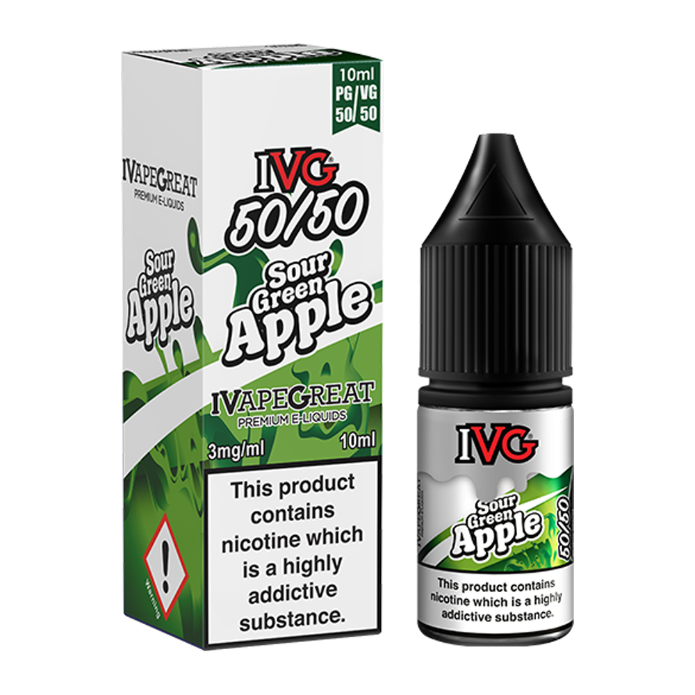 Sour Green Apple 10ml E-Liquid by IVG