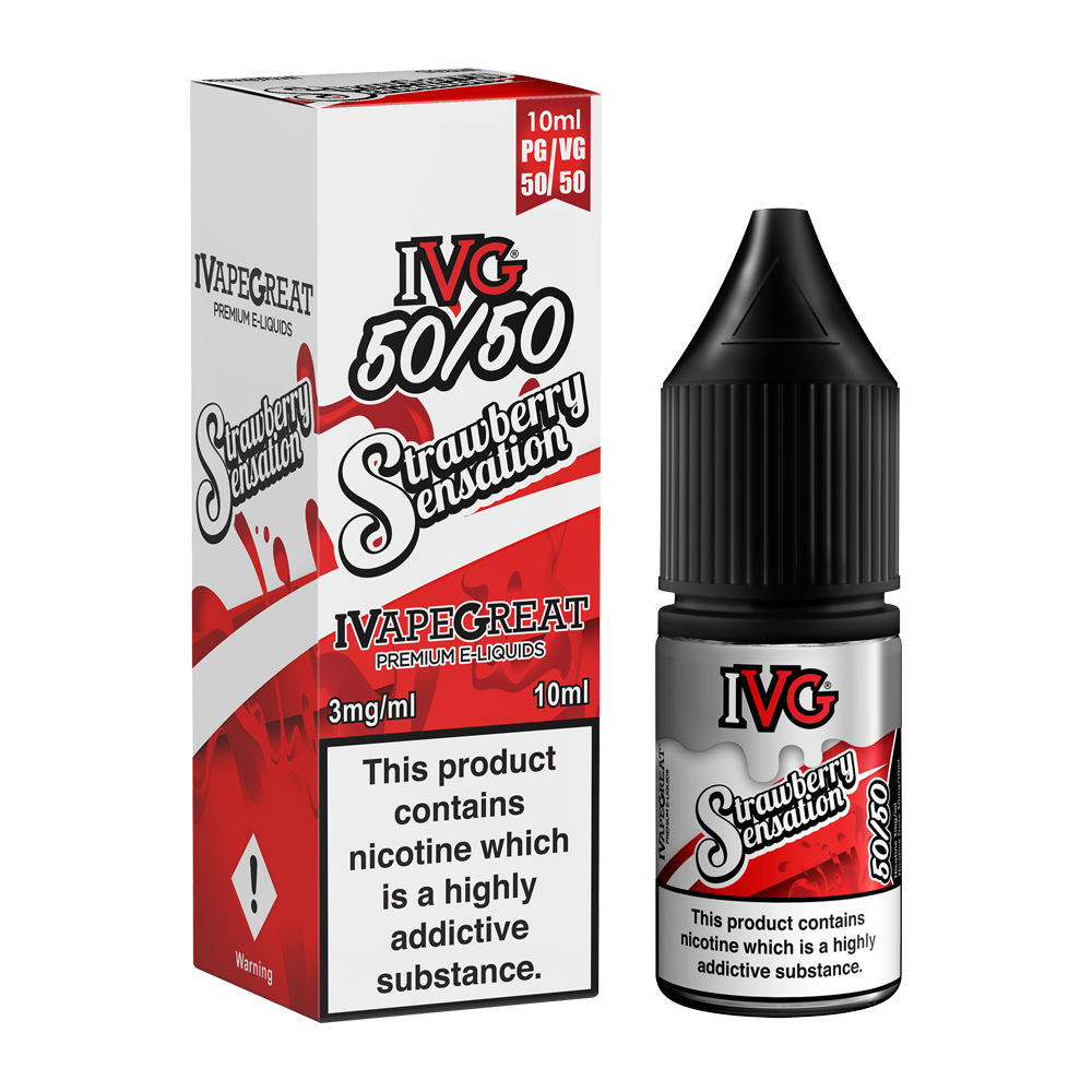 Strawberry Sensation 10ml E-Liquid by IVG