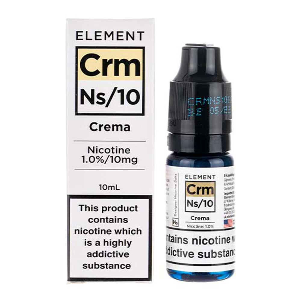 Crema 10ml Nic Salt E-Liquid Element