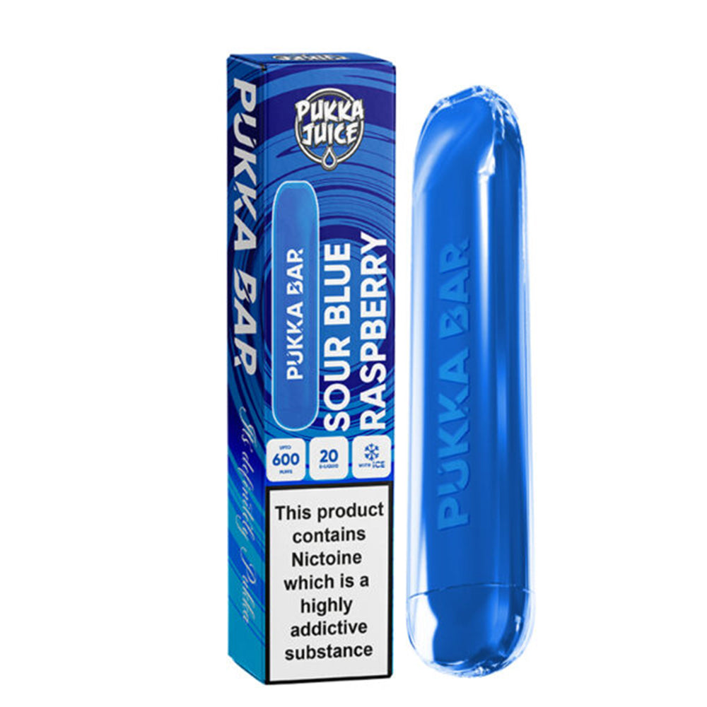 Pukka Bar Sour Blue Raspberry Disposable Vape